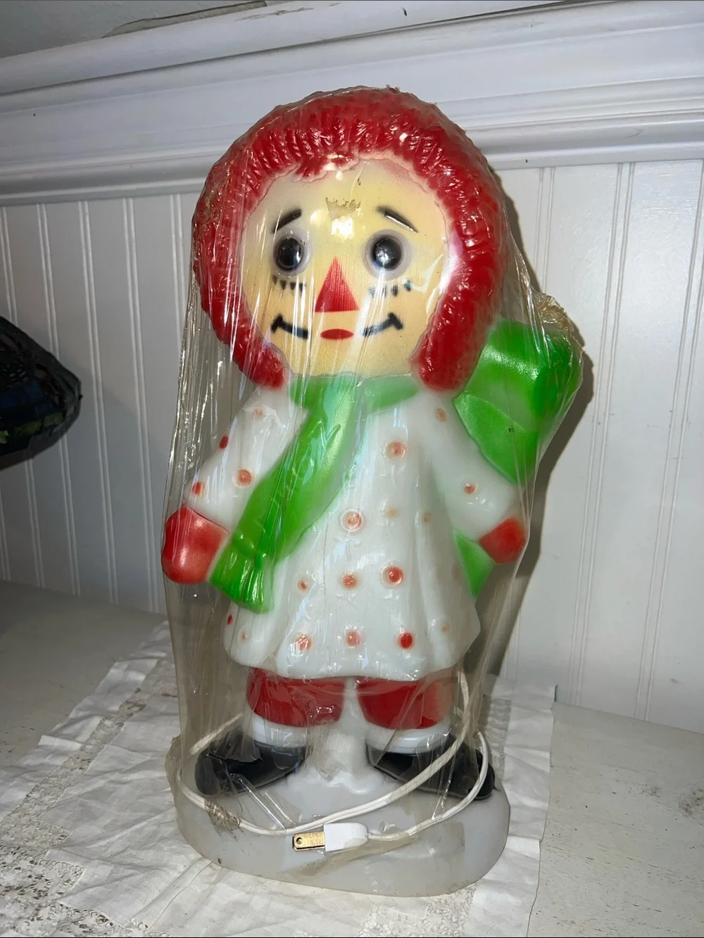 NWT 1973 Empire Raggedy Ann Christmas blow mold